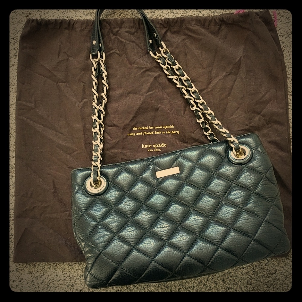 Kate Spade Black Quilted Handbag